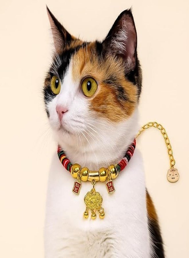 Kittupet Ethnic Cat Collar National Style Bell Fashion Collar Pet Supplies Dog Cat Kitten Accessories Pack f 1 Color May Vary - Image 2